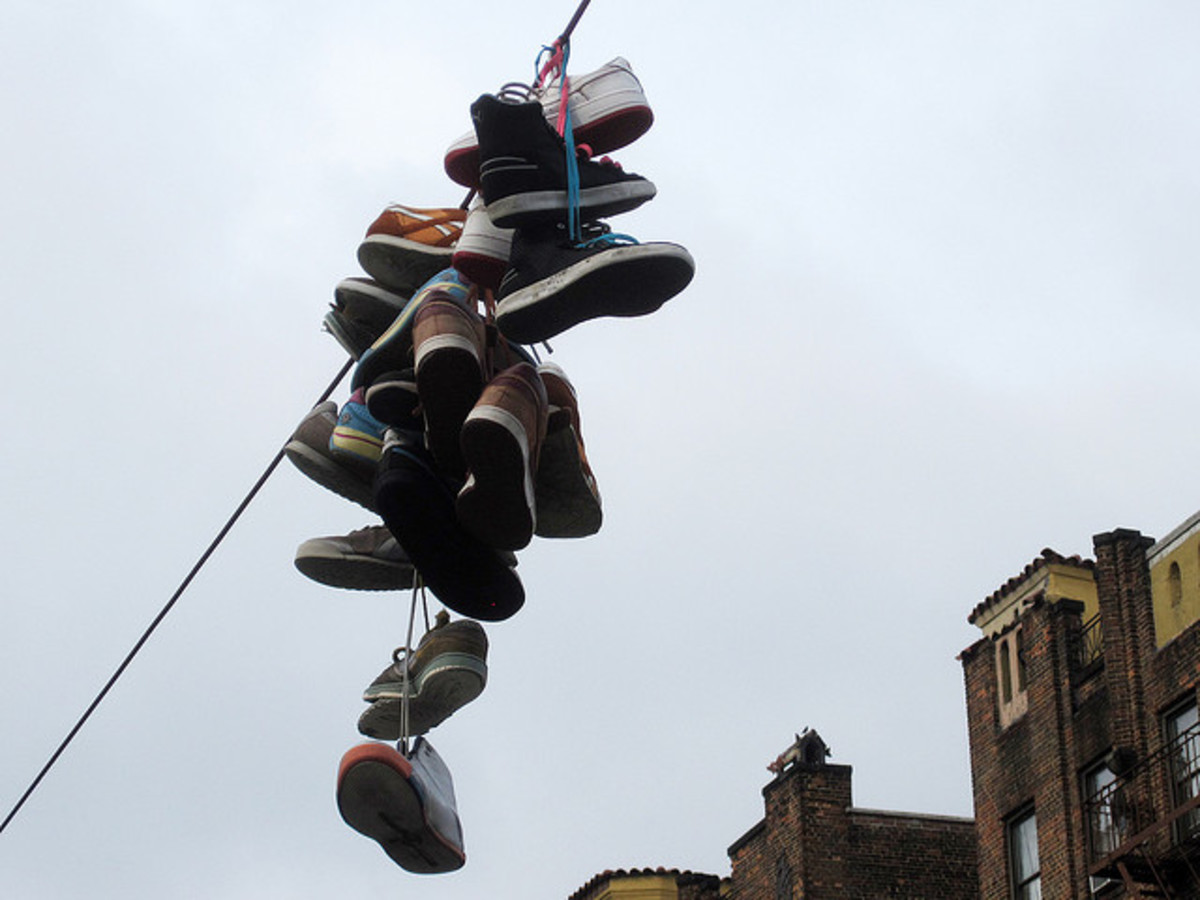 Shoefiti: Why People Hang Shoes on Power Lines