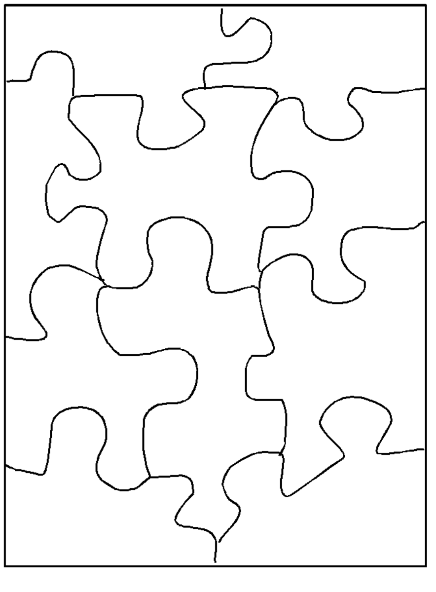 jigsaw puzzle template at DLTK's