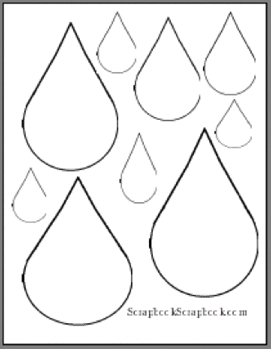 free tear drop shapes at scrapbookscrapbook.com