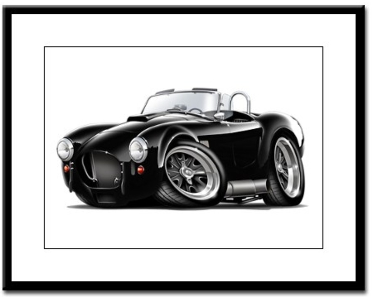 Shelby Cobra Framed Prints by Sues Muscle Cars at CafePress