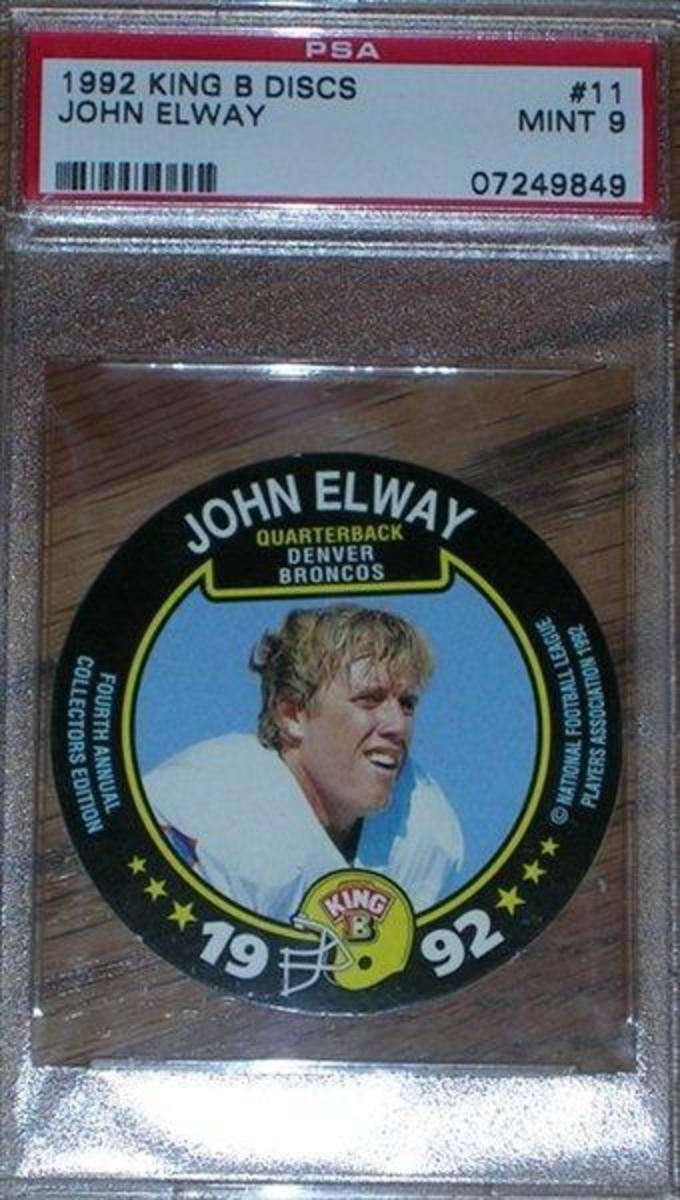 John Elway 1999 Playoff Absolute Heroes Gold Die-Cut #HE7 Denver