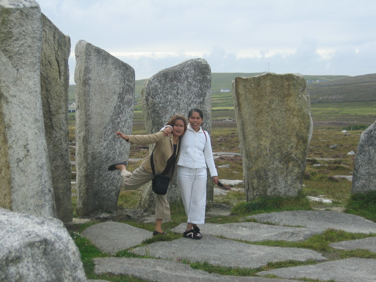 With my close friend Celia in Standing Stones, Co.Mayo, Ireland