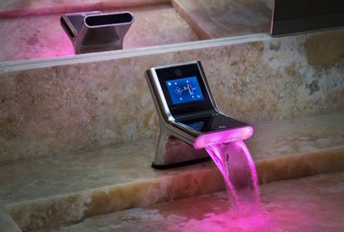 Futuristic Faucet - luxury bathroom fixtures