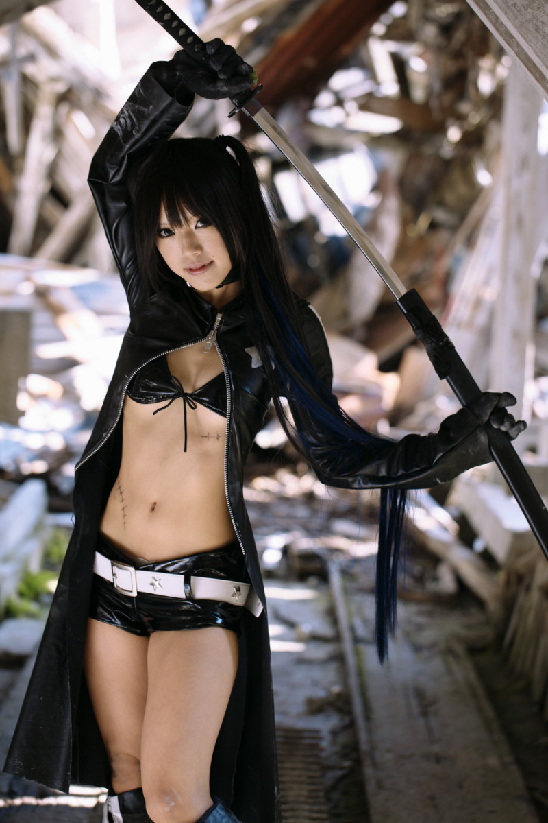 Black Rock Shooter with sword.