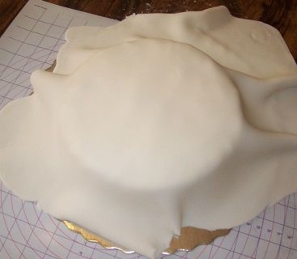 Place the Rolled Fondant on the Cake