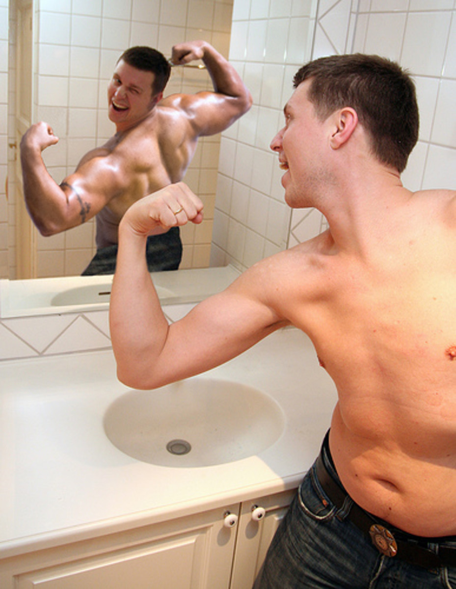 What doi you see when you look in the mirror? Would you like to see more muscle growth?