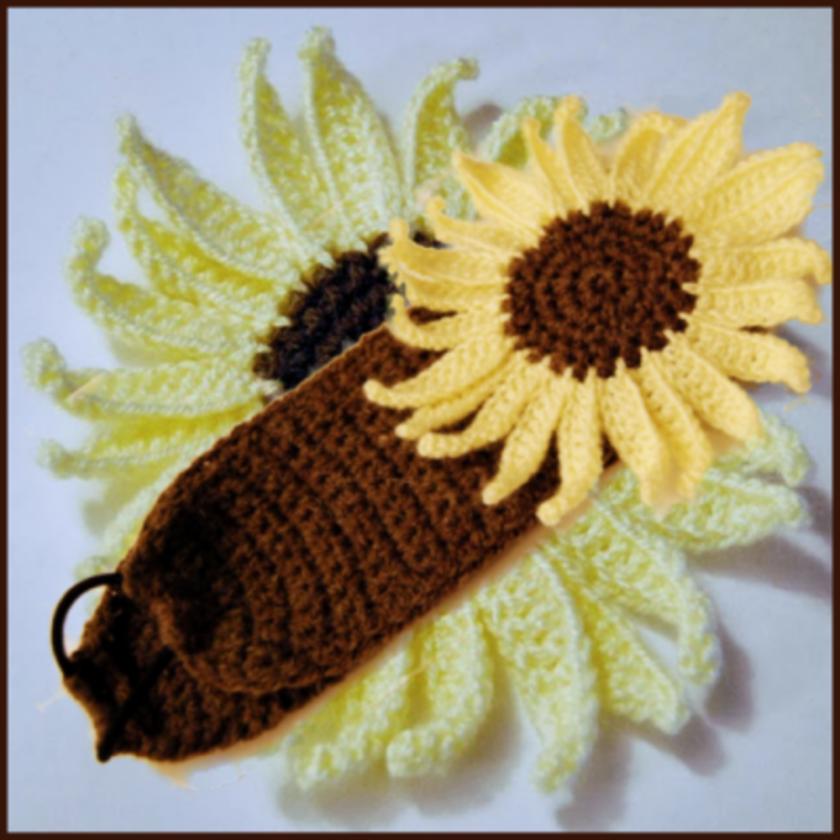 How to crochet a Sunflower Headband