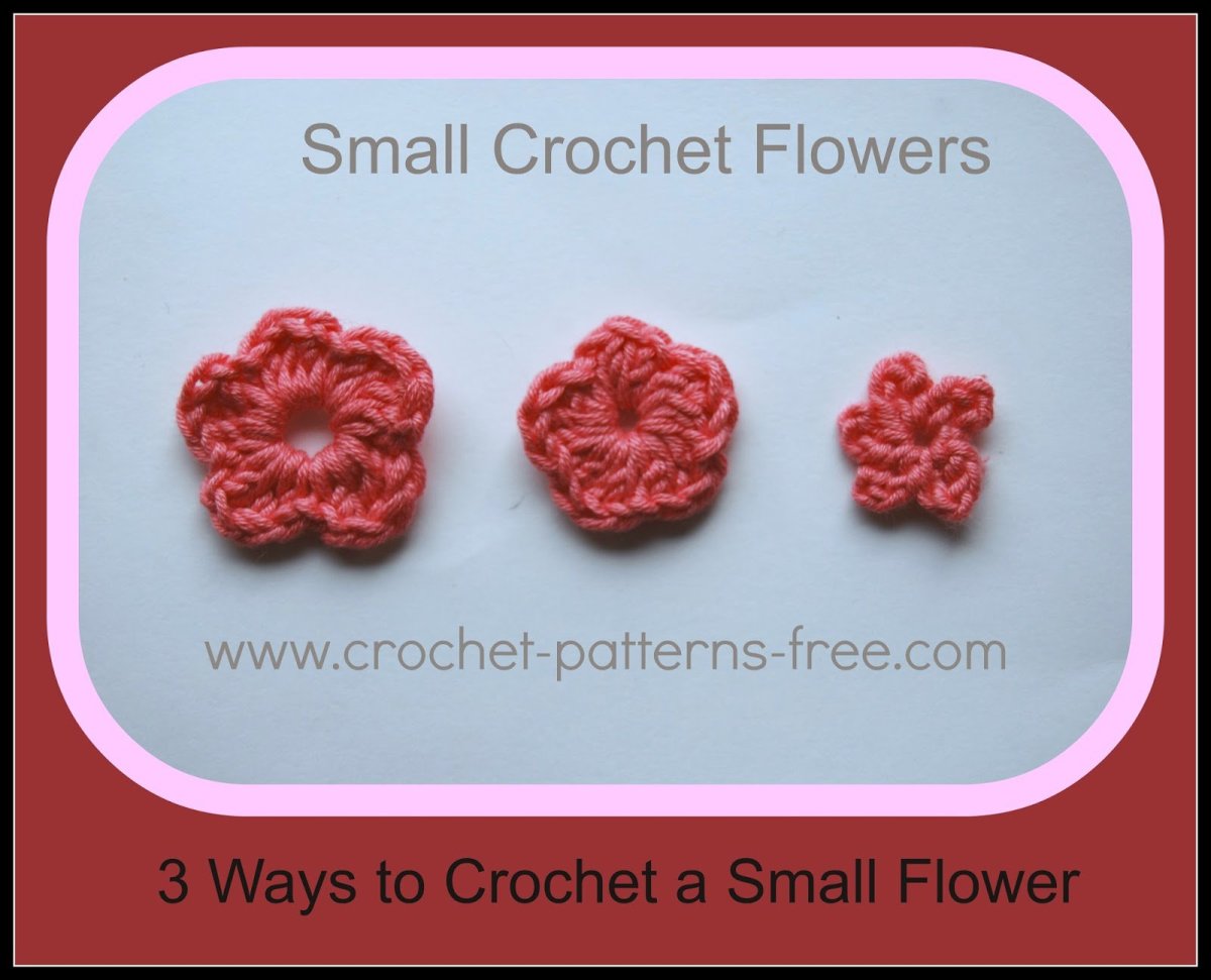 Small crochet flowers