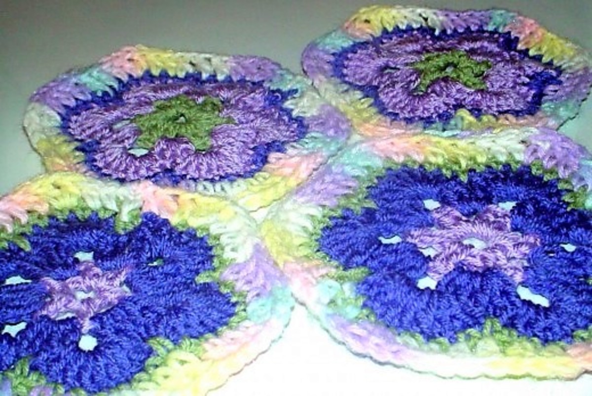 African Flower Hexagon Crochet