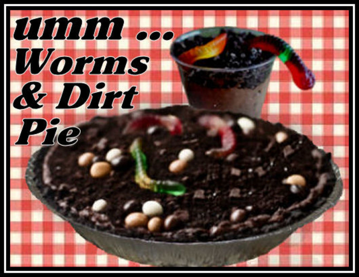 Dirt and Worm Pie Camping Dessert Treat Recipe for Kids