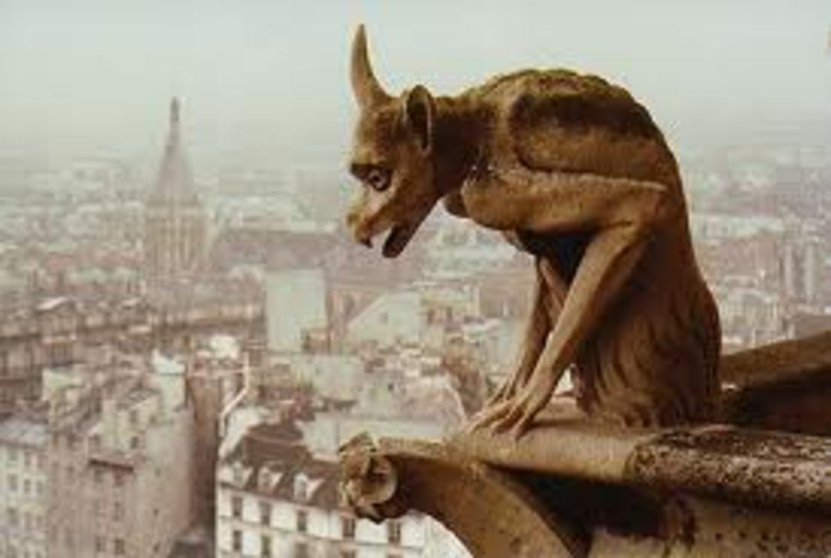 Gargoyle atop Notre Dame