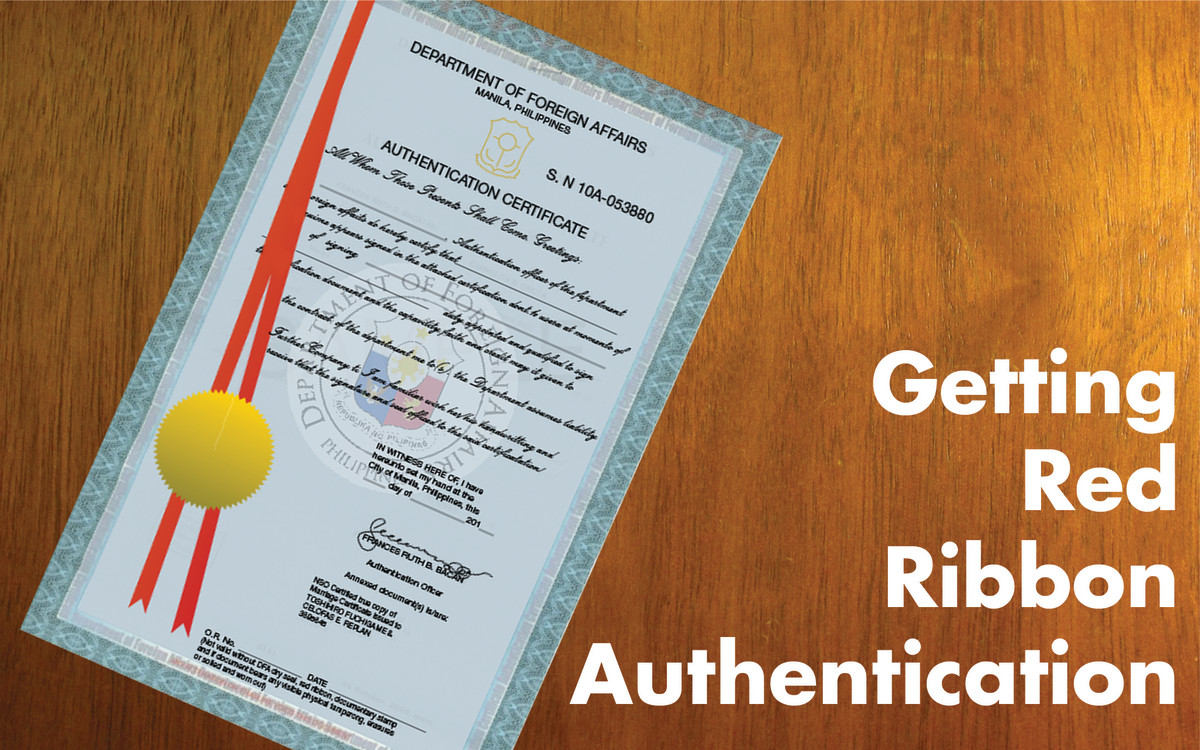 DFA Red Ribbon Authentication Requirements Documents And Procedures 