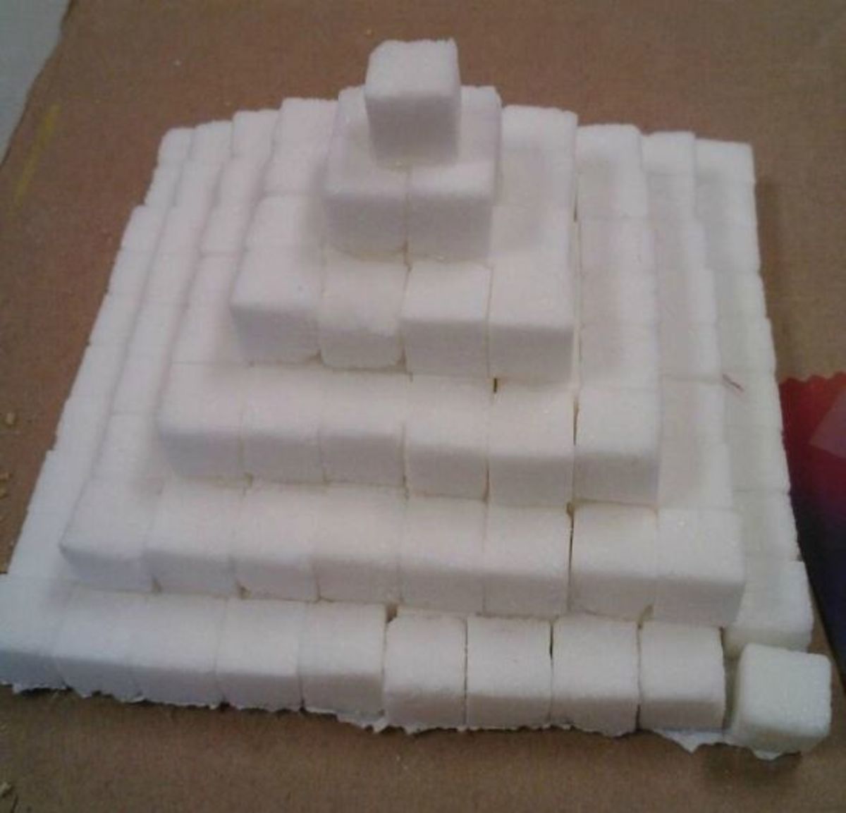 Floracraft Styrofoam Bulk Cube 8x 8x 8 White