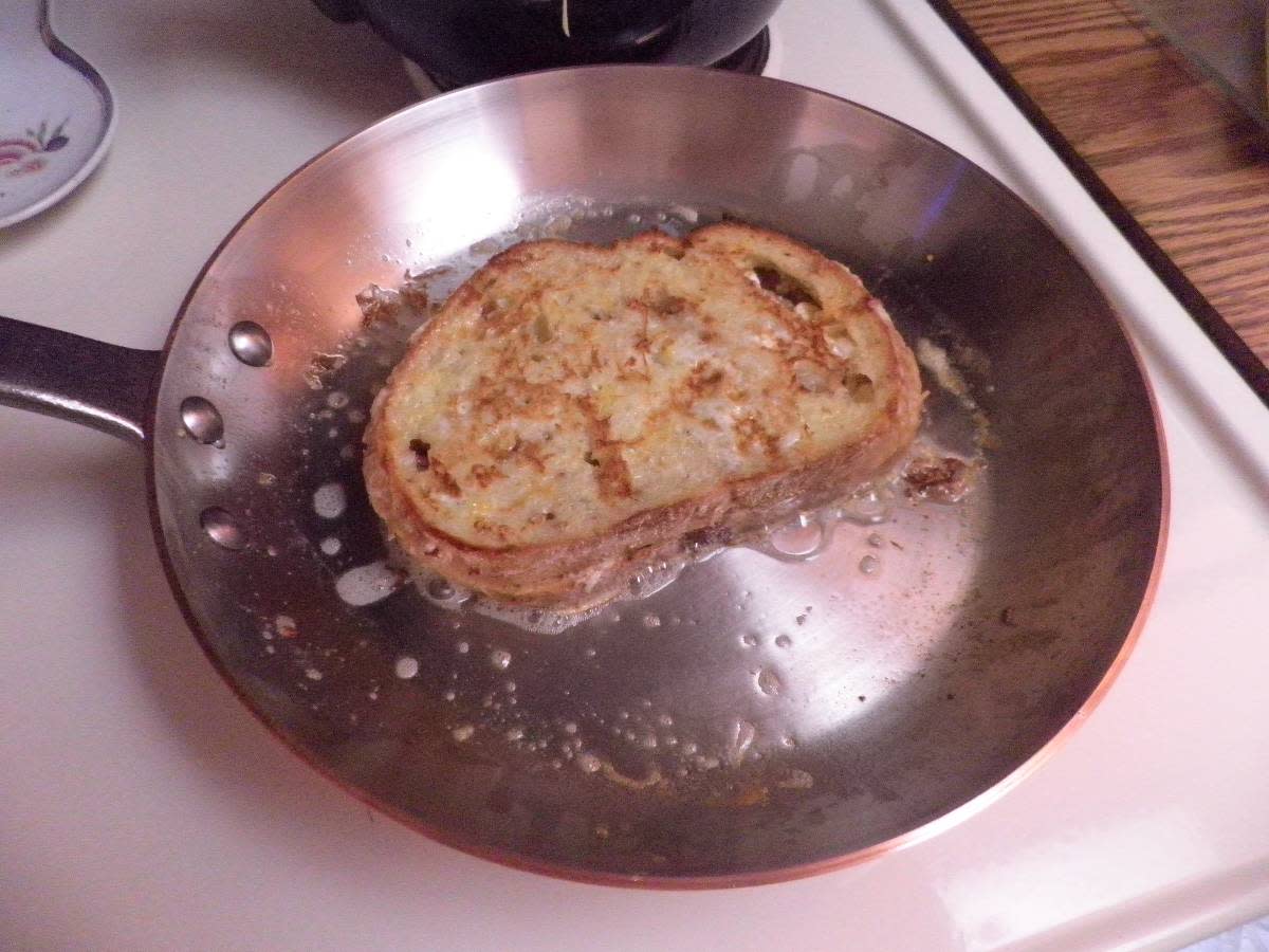 Stuffed French Toast on my Mauviel skillet