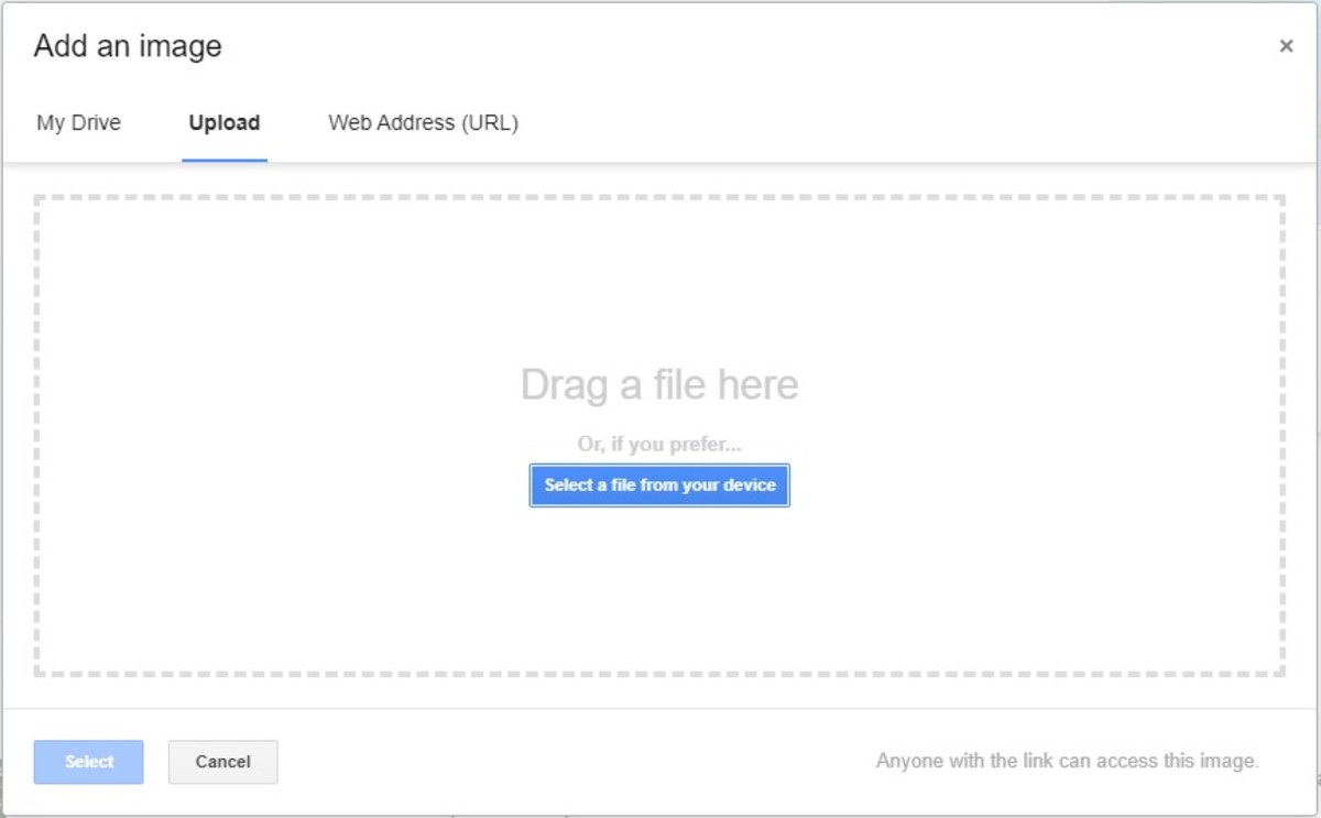 Gmail now allows you to upload your own photo signature