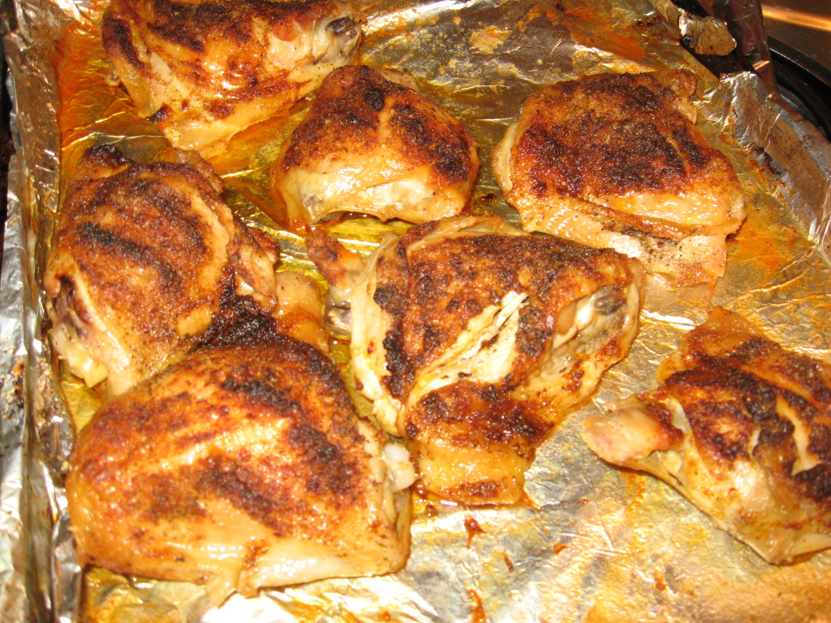 I like baked chicken thighs better than baked breasts.