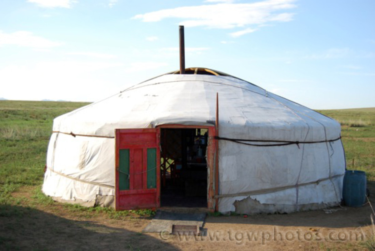 The yurt is another form of housing that is easily achievable by the average worker and is easily constructed by a couple over a period of a few to several hours.