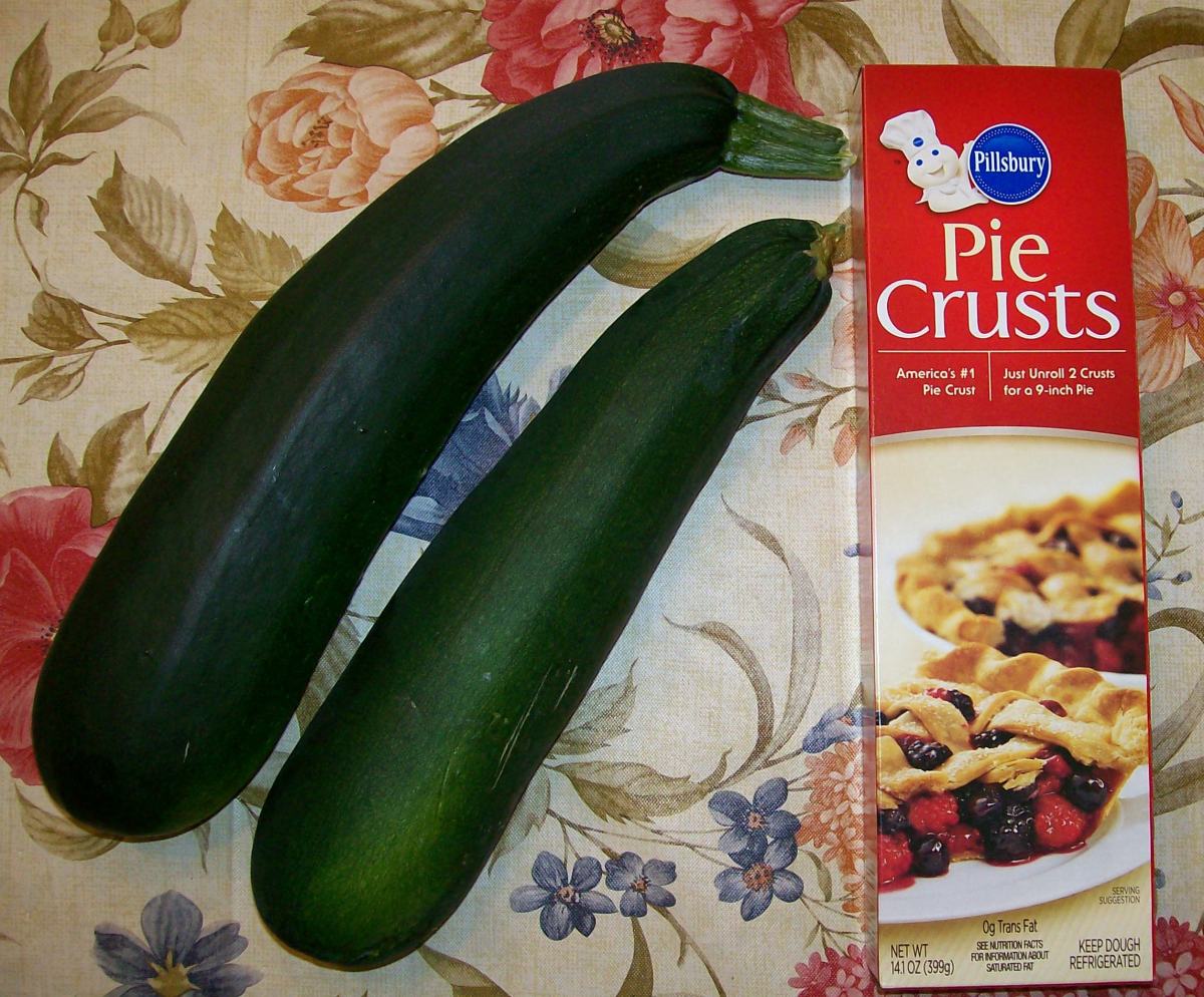 Zucchini and pie crusts