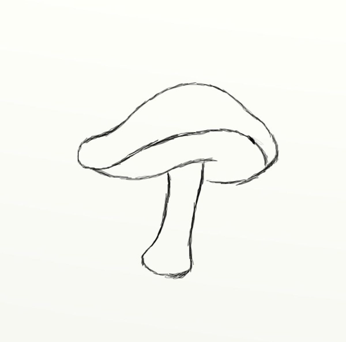 how to draw a mushroom