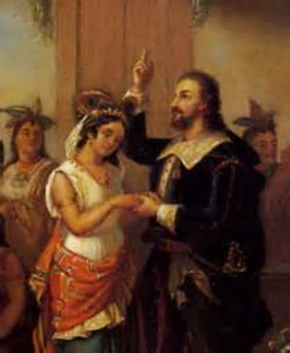 Marriage of Pocahontas and John Rolfe