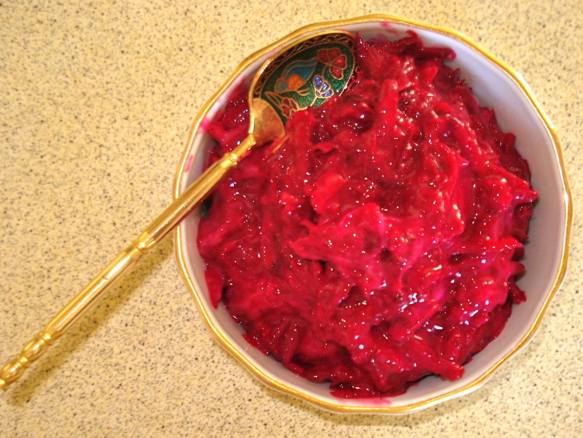 Shredded Beetroot with Lo-Cal Salad Cream