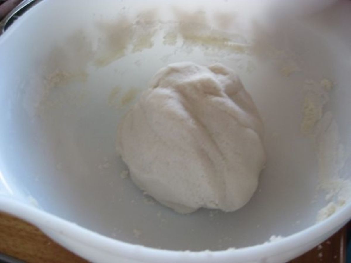 Forming the dough. 