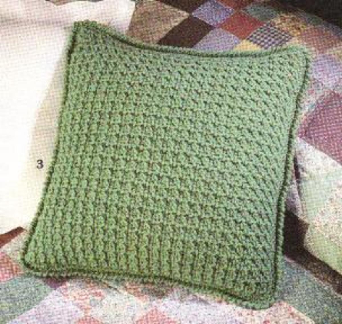 Green Patterned pillow