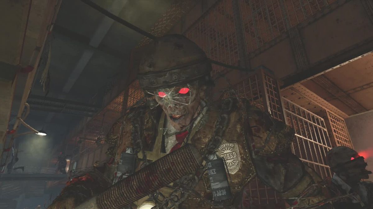 Brutus, the Zombie Boss on Alcatraz, Mob of The Dead Call of Duty