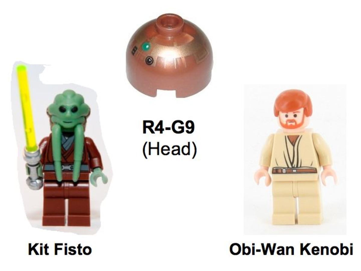 LEGO Star Wars Jedi Starfighter & Hyperdrive Booster Ring 7661 Minifigures 