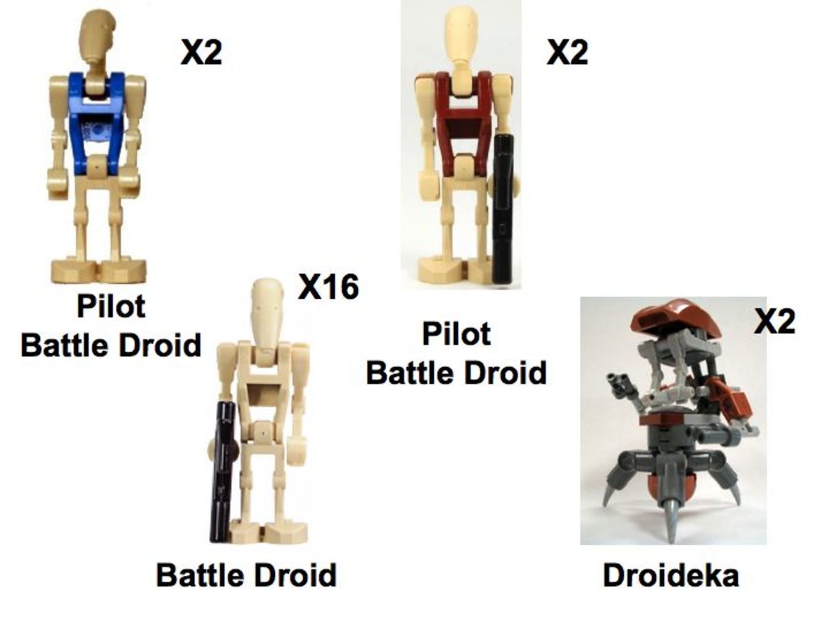 LEGO Star Wars Trade Federation MTT 7662 Minifigures 