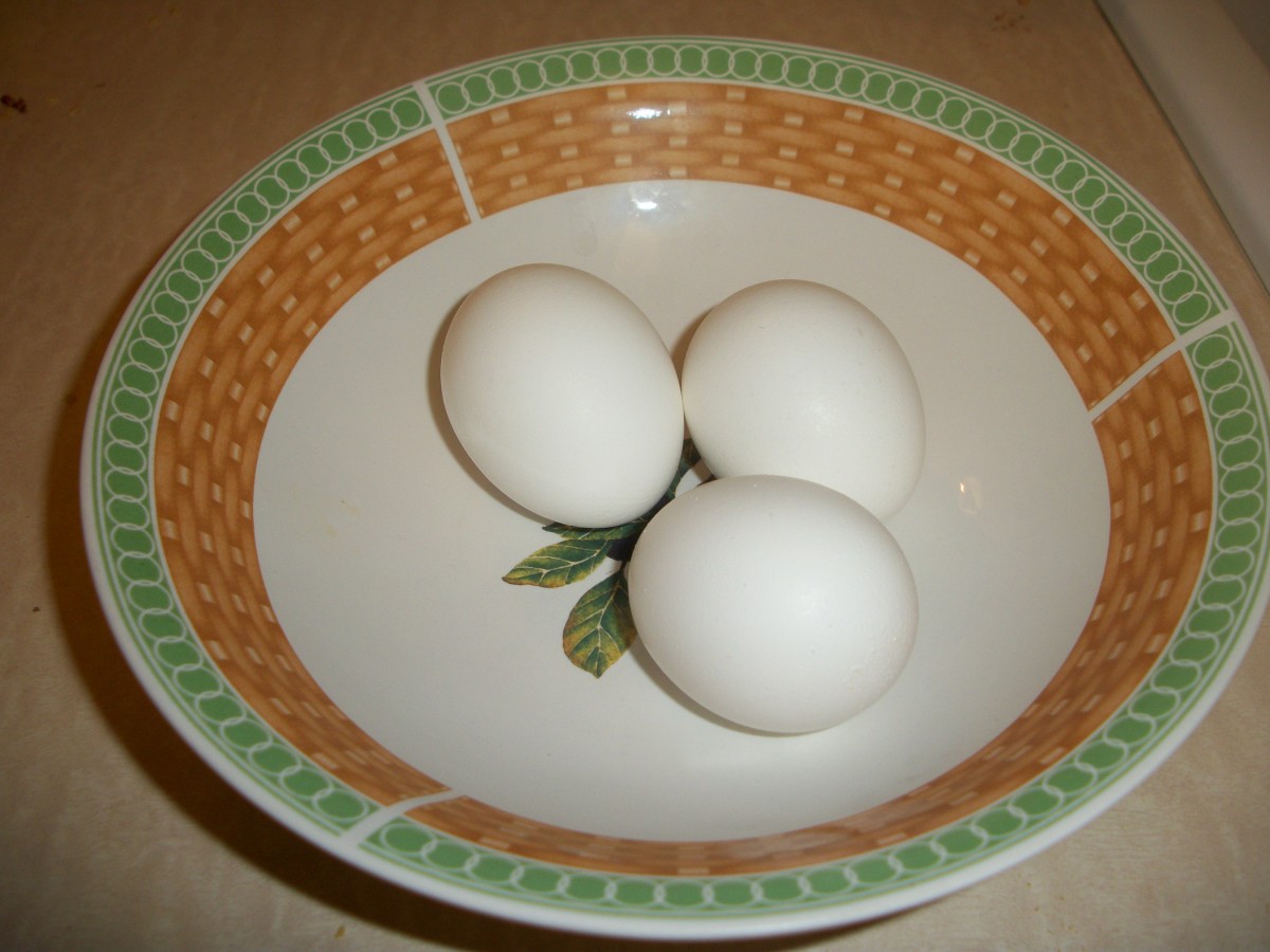 The older the eggs are, the easier to peel so you can save on your water bill by skipping the cold water part.