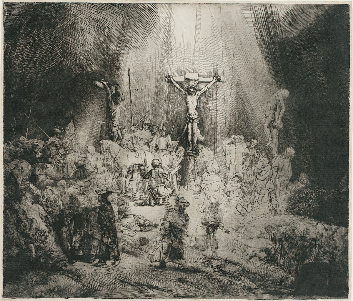 Christ Crucified Between the Two Thieves ("The Three Crosses")