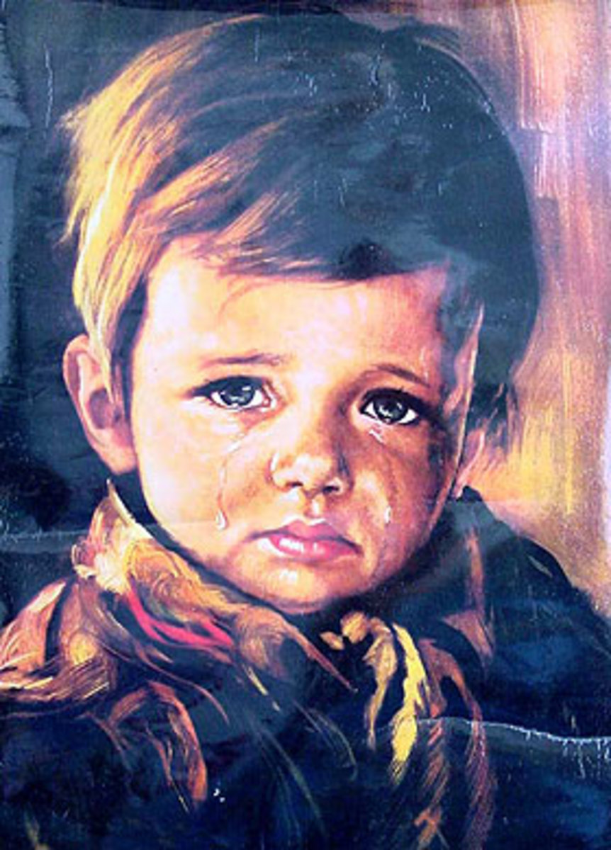 The Crying Boy Painting