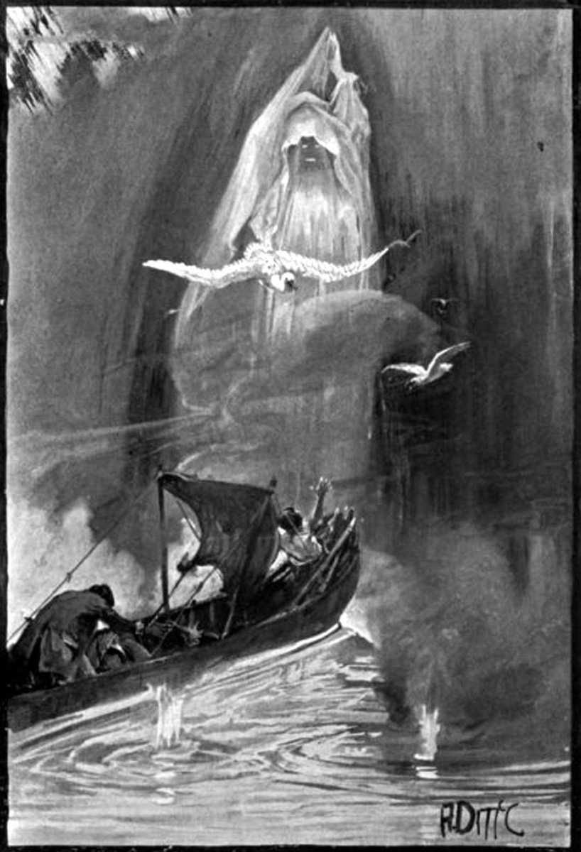 The Narrative of Arthur Gordon Pym 1898 illustration by A. D. McCormick