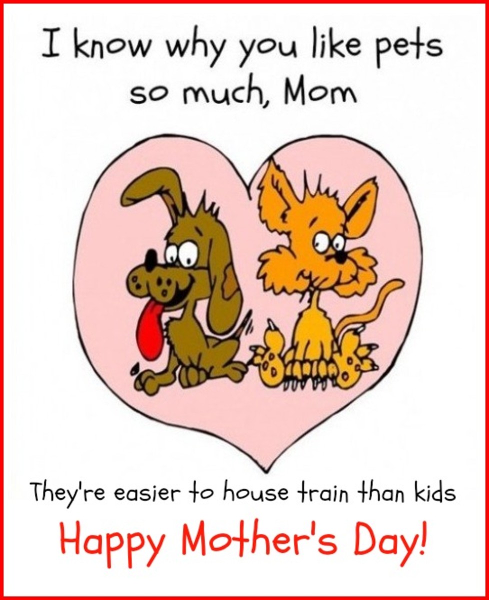 Funny Mother's Day Card for Pet-Loving Mother