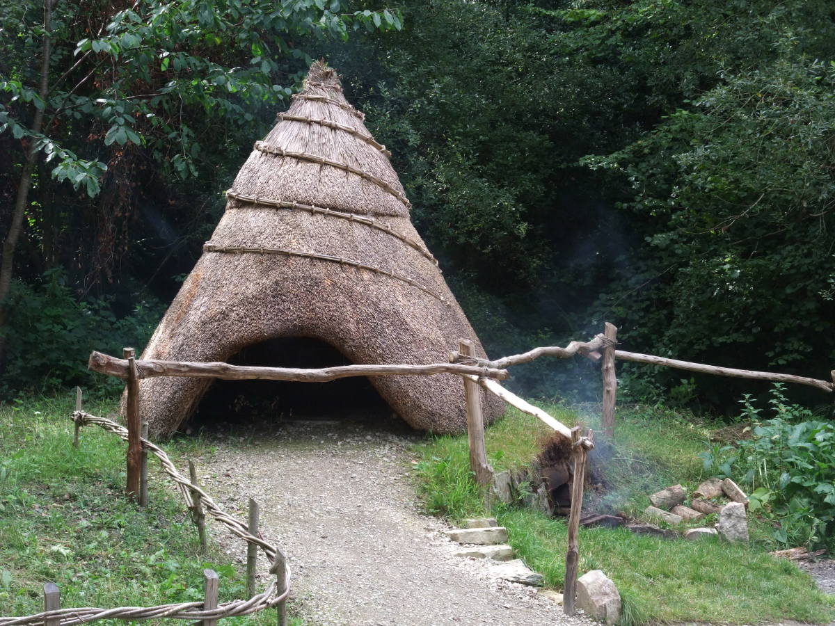 Reconstruction of a Celtic hut in Ireland.