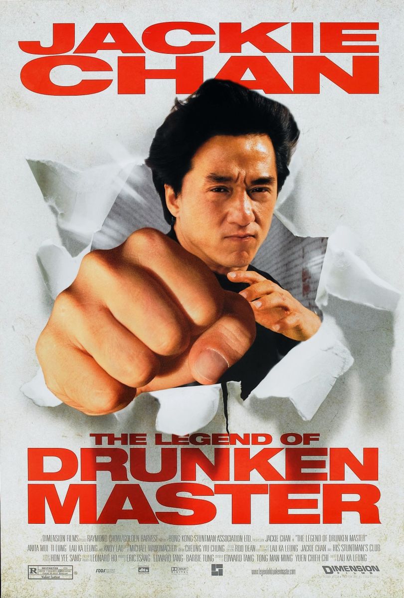 Dimension Films release of Legend of the Drunken Master in 2000. Miramax had held onto this film for nearly six years before releasing it. ( It had been released as Drunken Master II in Hong Kong in 2004 )