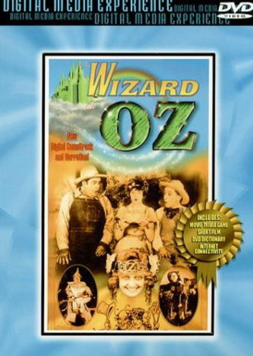 A typical release from Brentwood Video, a public domain silent version of The Wizard of Oz. These DVDs were sold in bulk to stores for their budget video bins. 