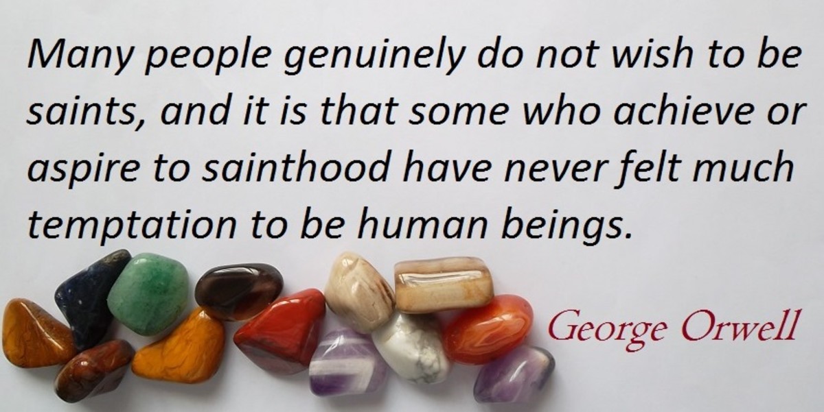 Quote about sainthood by George Orwell