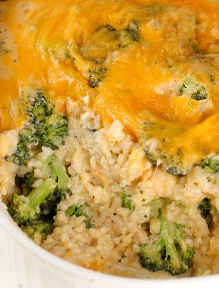 Broccoli Cheese and Rice Casserole