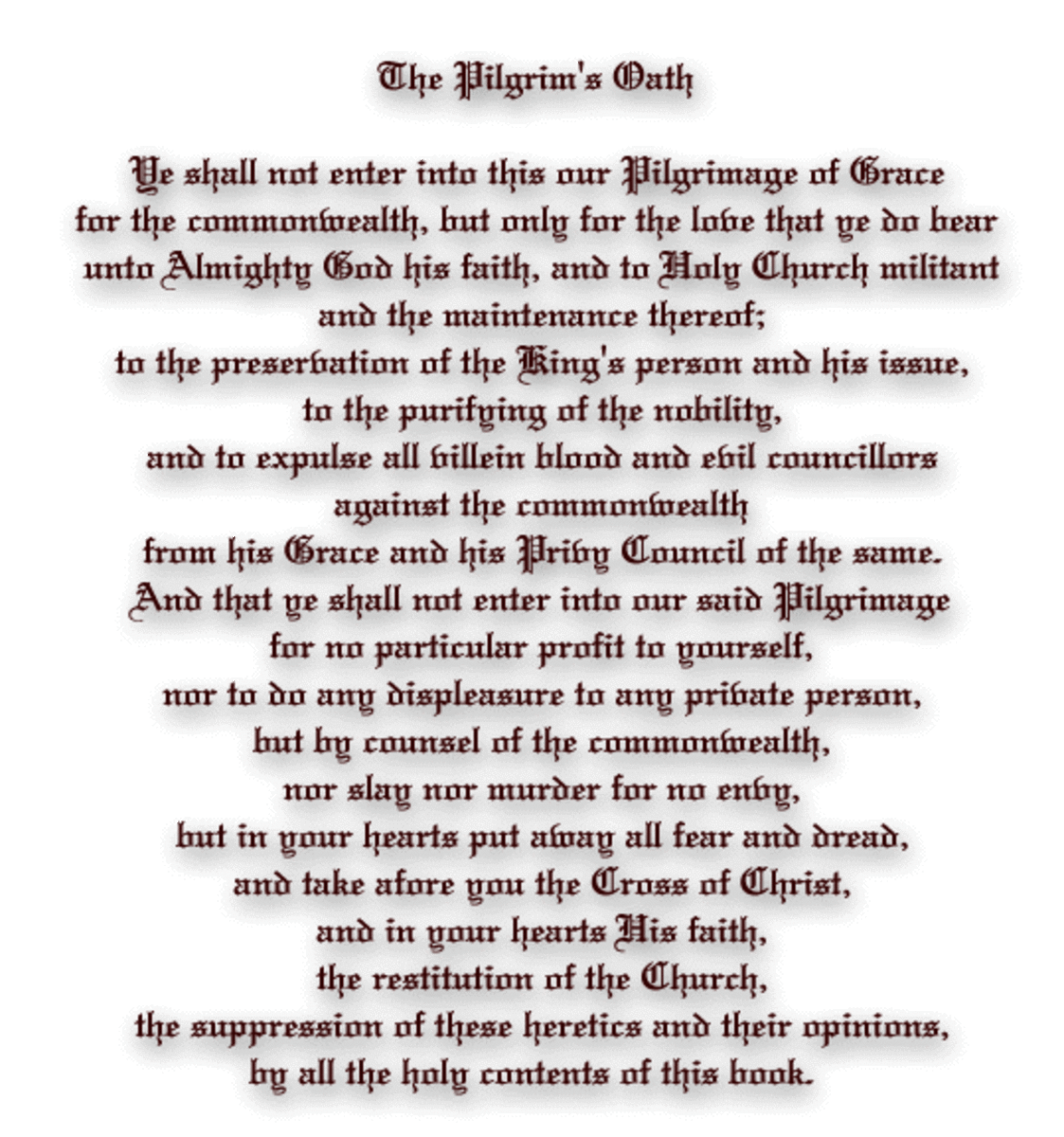 the-pilgramge-of-grace-the-pilgrims-oath