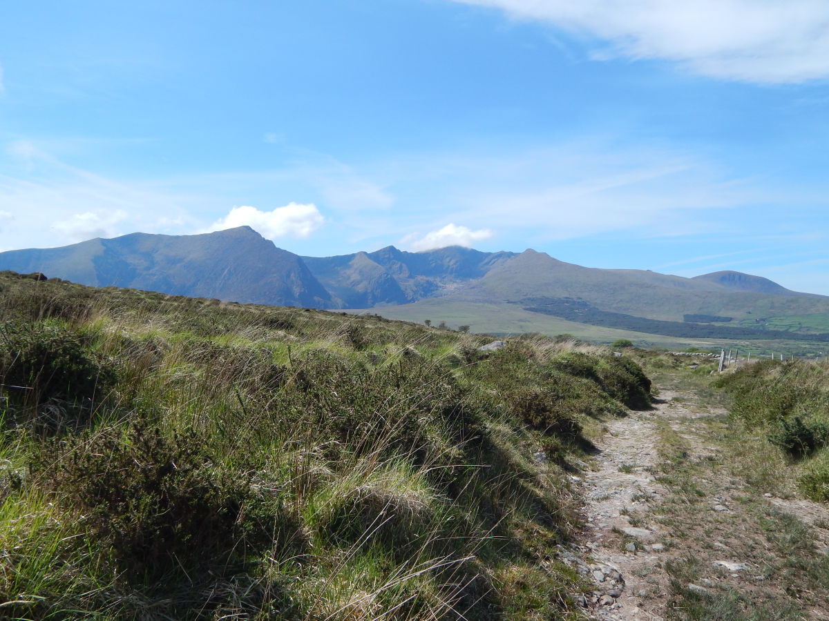Mount Brandon as viewed from Loch a'Dúin Valley at Ballyhoneen.