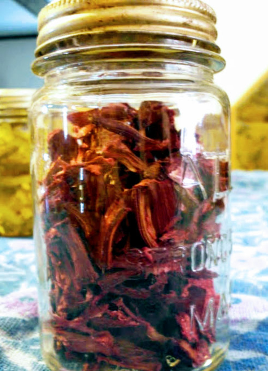 Any jar with a good lid is appropriate for storing dried foods.
