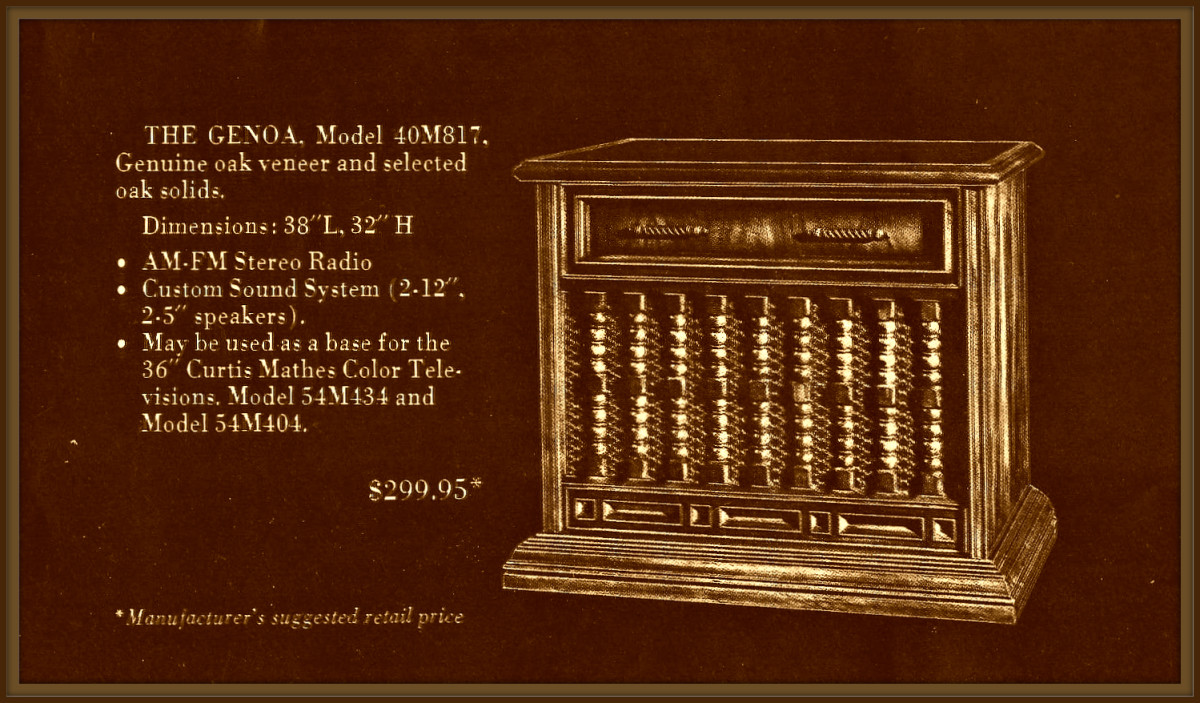 Curtis Mathes Color Televisions and Stereo Consoles, The last of the ...