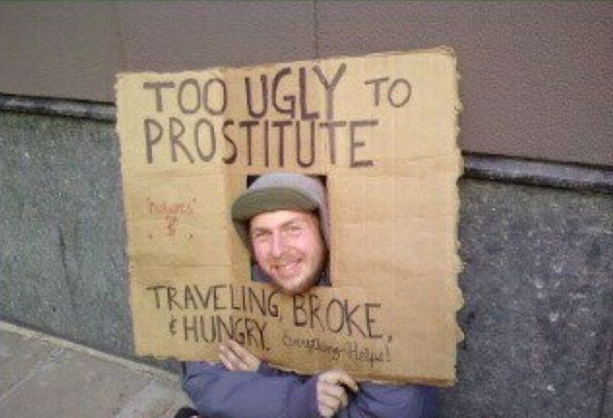 Too ugly to prostitute 