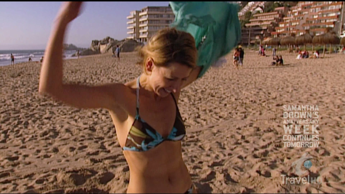 Samantha Brown String Bikini.