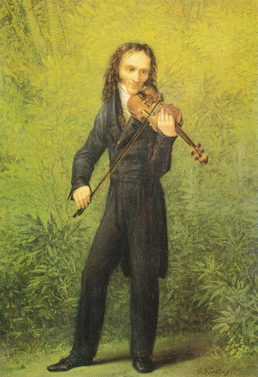 Painting of Paganini c1830.