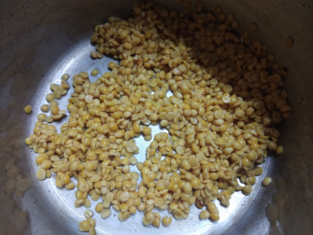 Rinse the lentils a couple of times.