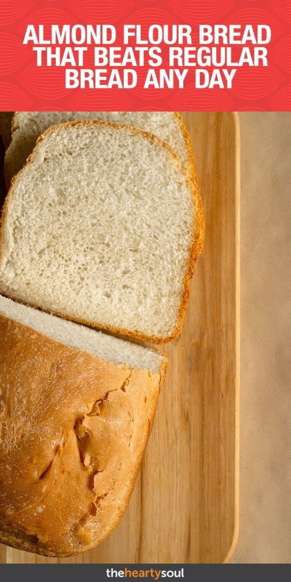 Almond flour and almond milk are used in this bread recipe by theheartysoul.com