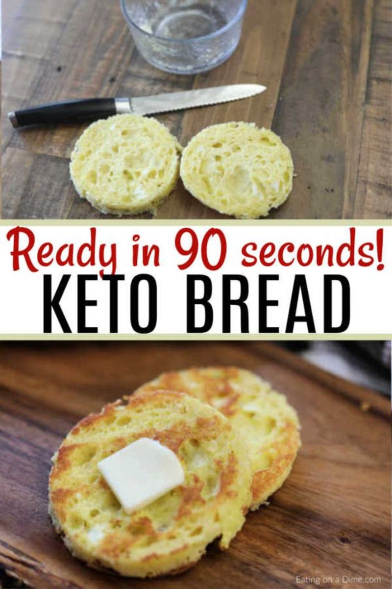 Another 90 second keto bread recipe, this time by eatingonadime.com